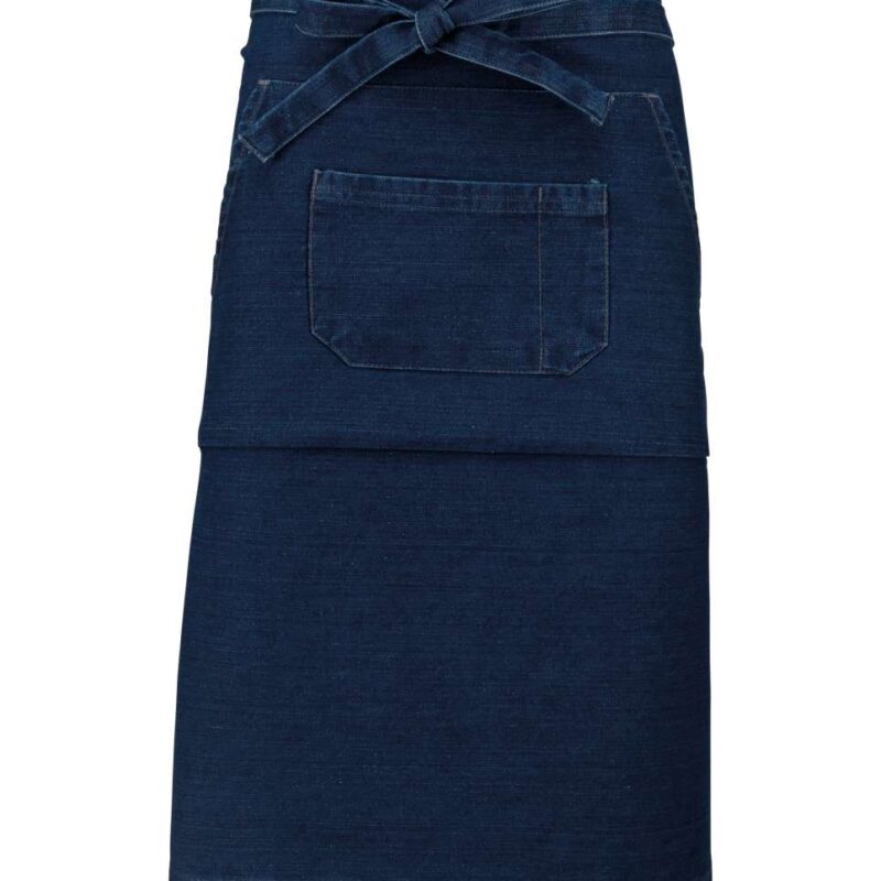 ka887-denim-a1 Kariban COTTON LONG APRON - τζιν