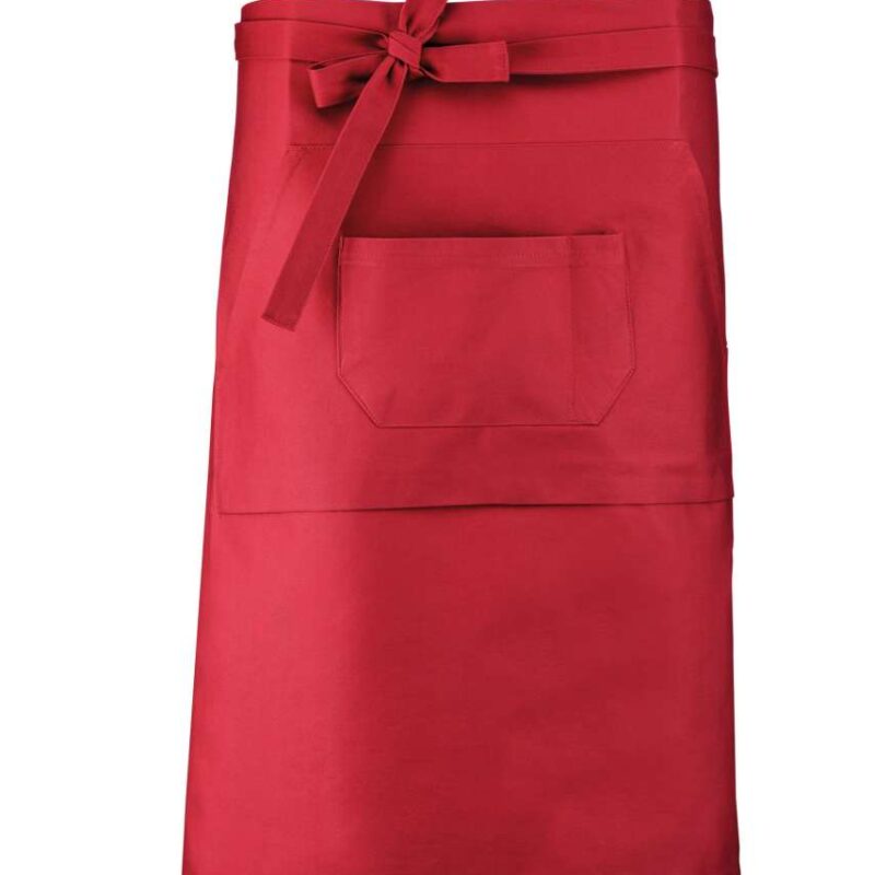 Kariban COTTON LONG APRON - Κόκκινο