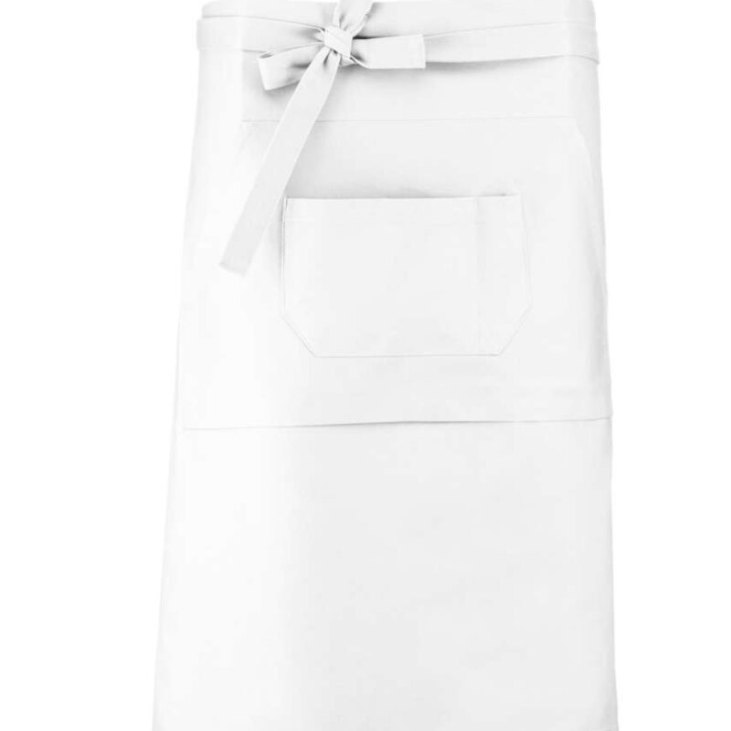 ka887-white-a1 Kariban COTTON LONG APRON - Λευκό