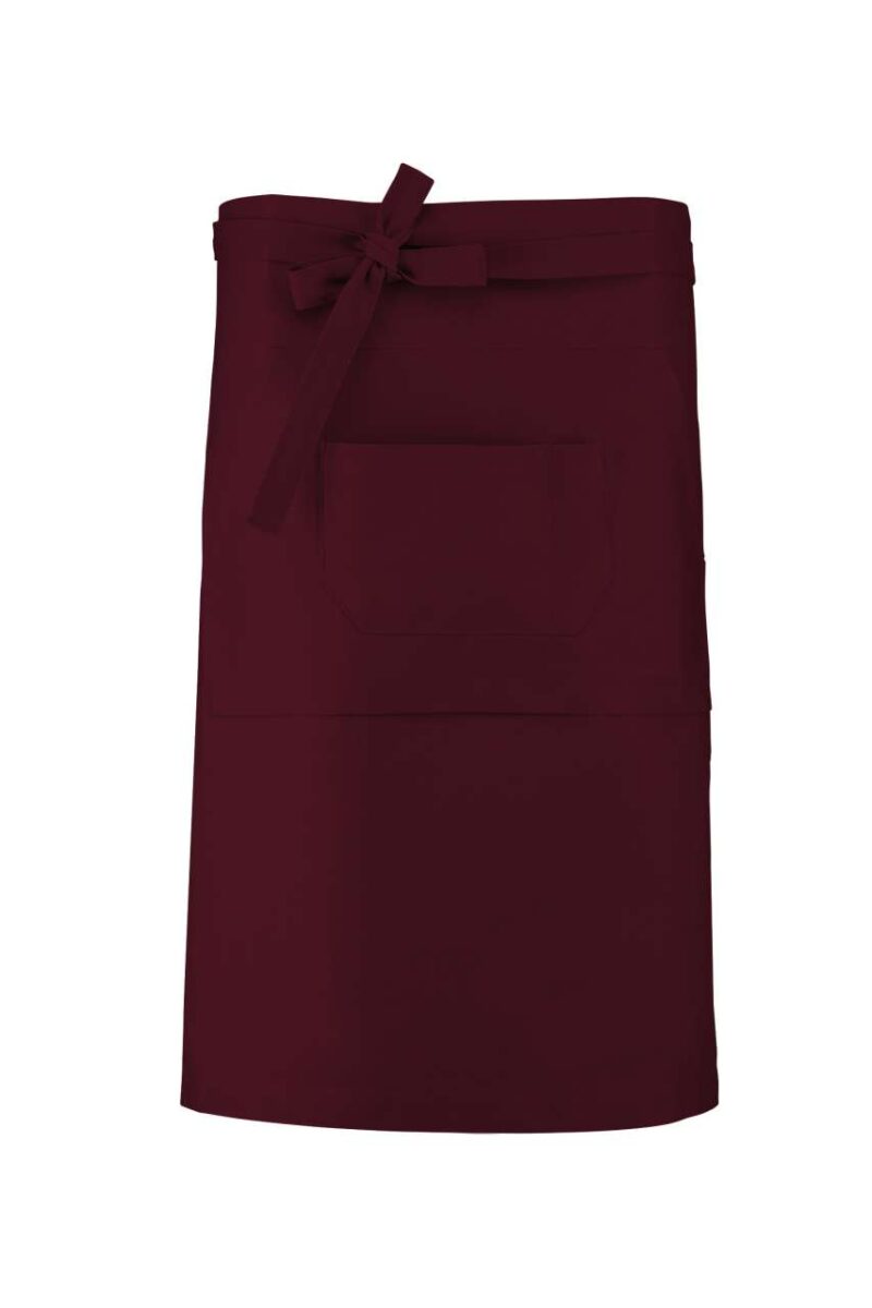 ka887-wine-a1 Kariban COTTON LONG APRON - Κρασί