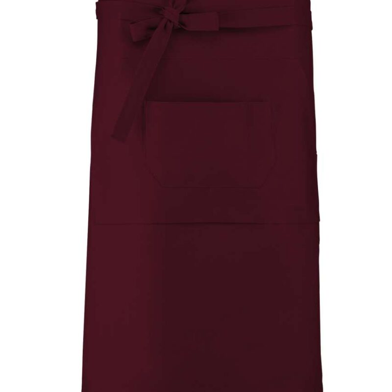 Kariban COTTON LONG APRON - Κρασί