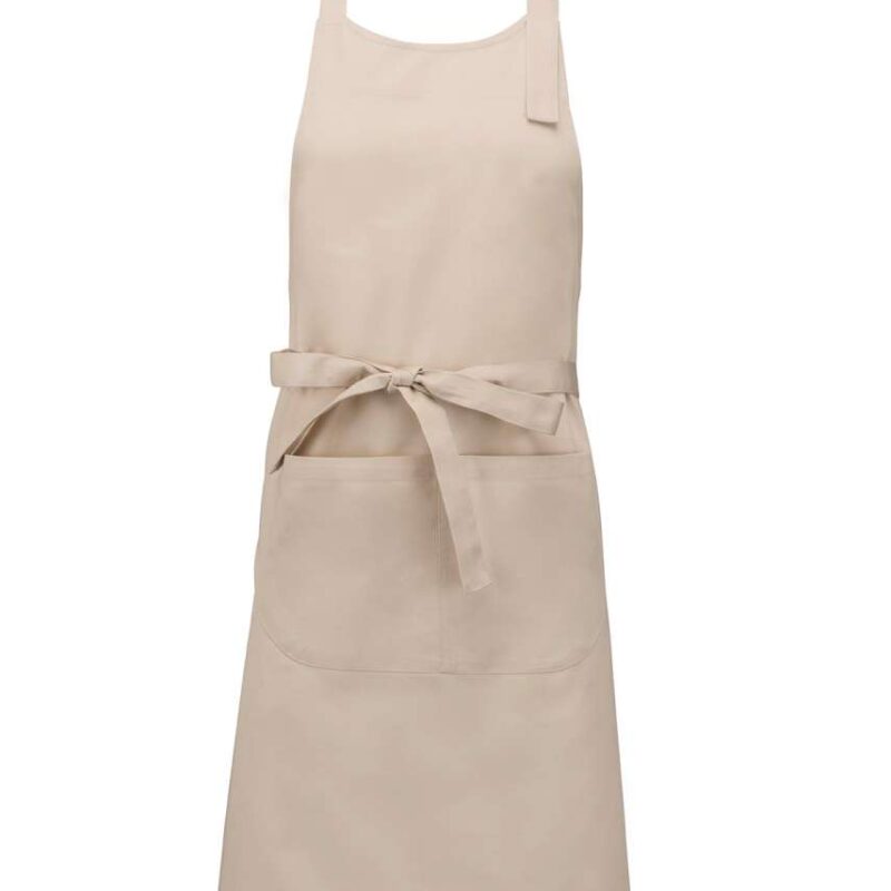 ka890-angora-a1 Kariban POLYESTER COTTON APRON WITH POCKET - Angora