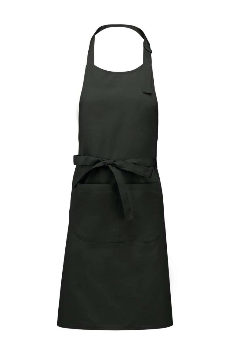 ka890-dark_grey-a2 Kariban POLYESTER COTTON APRON WITH POCKET - Σκούρο Γκρι