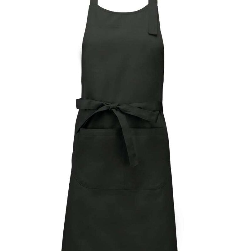 Kariban POLYESTER COTTON APRON WITH POCKET - Σκούρο Γκρι