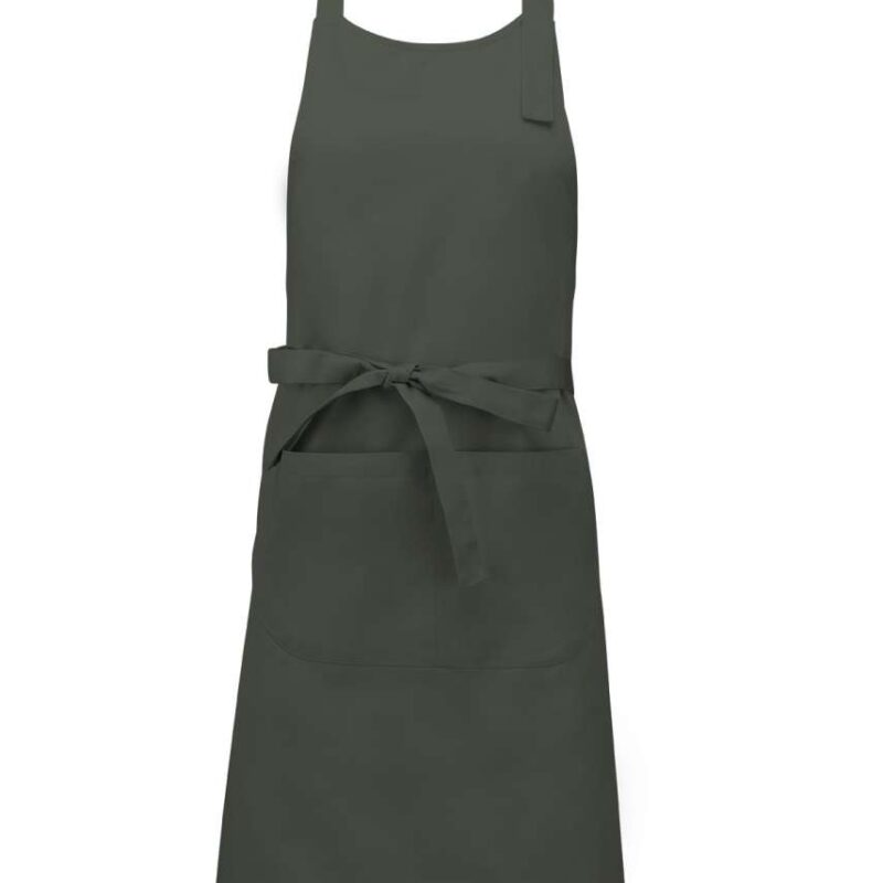 Kariban POLYESTER COTTON APRON WITH POCKET - Πράσινο ελιάς