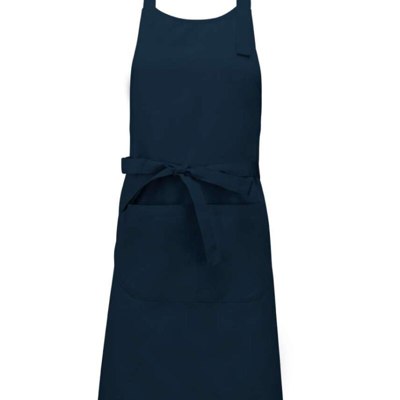 Kariban POLYESTER COTTON APRON WITH POCKET - Μπλε μαρίν