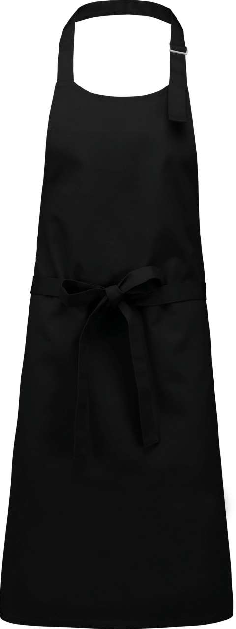 ka895-black-a1 Kariban COTTON APRON WITHOUT POCKET - Μαύρο