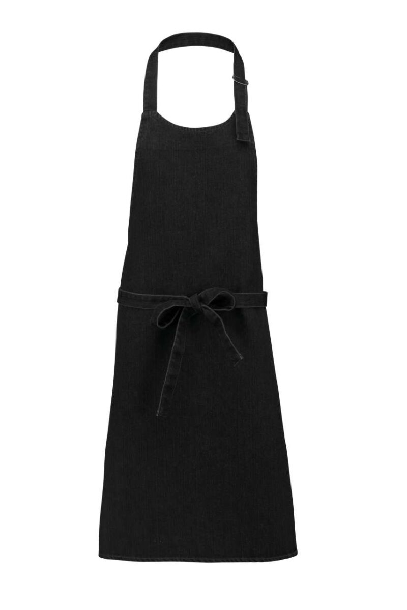 ka895-black_denim-a1 Kariban COTTON APRON WITHOUT POCKET - 65% Βαμβάκι/35% Πολυεστέρας