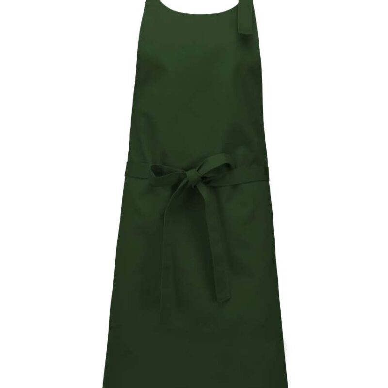 Kariban COTTON APRON WITHOUT POCKET - Πράσινο μπουκάλι