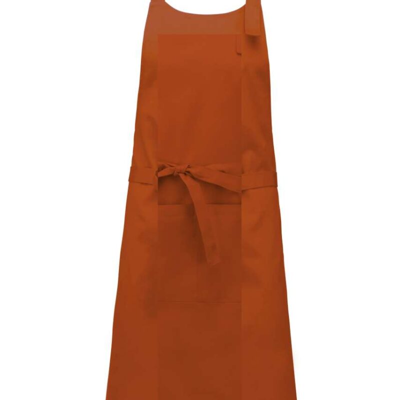 Kariban COTTON APRON WITHOUT POCKET - καμένο πορτοκαλί