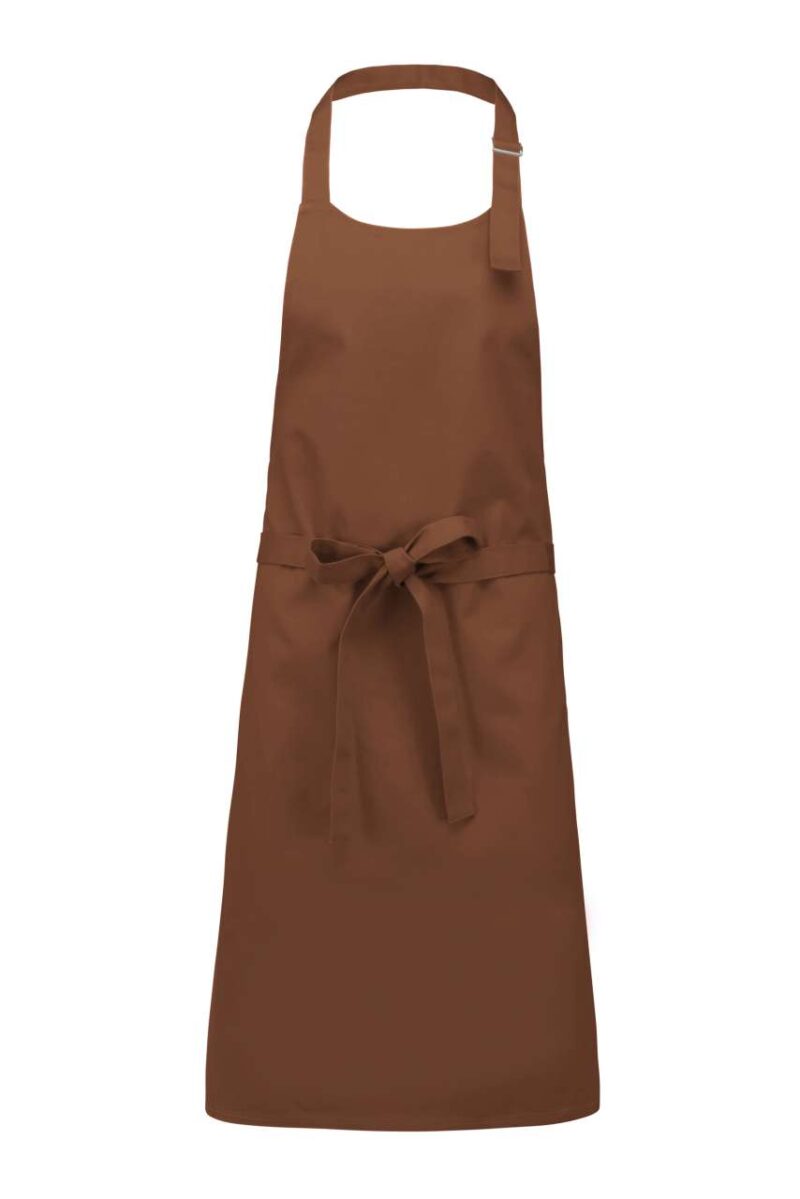 Kariban COTTON APRON WITHOUT POCKET - Cacao