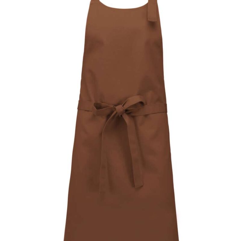 Kariban COTTON APRON WITHOUT POCKET - Cacao
