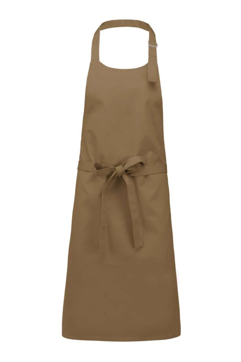 Kariban COTTON APRON WITHOUT POCKET - Καμηλό