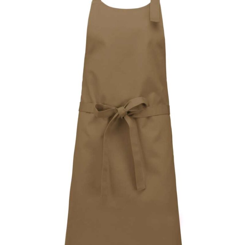 Kariban COTTON APRON WITHOUT POCKET - Καμηλό