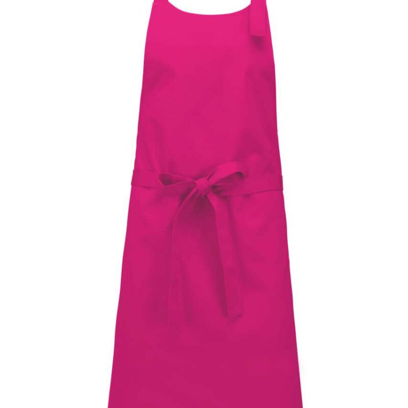 ka895-fuchsia-a1 Kariban COTTON APRON WITHOUT POCKET - Φούξια
