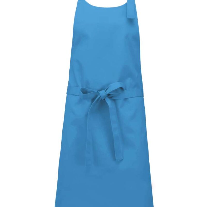 Kariban COTTON APRON WITHOUT POCKET - θαλασσί