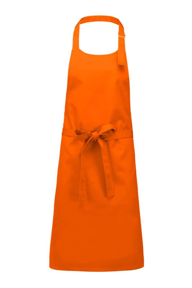 ka895-orange-a1 Kariban COTTON APRON WITHOUT POCKET - πορτοκαλί