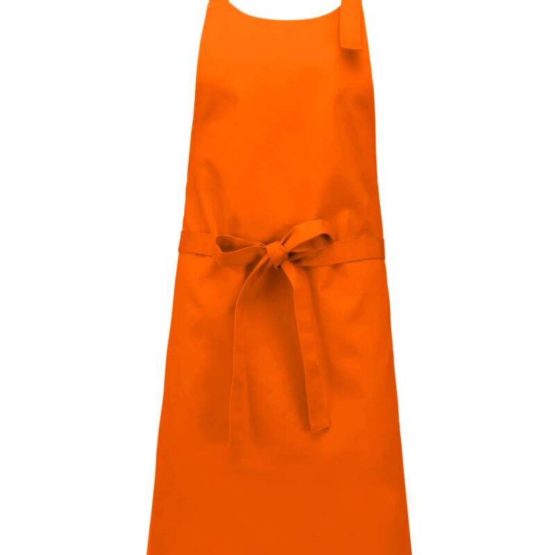 Kariban COTTON APRON WITHOUT POCKET - πορτοκαλί