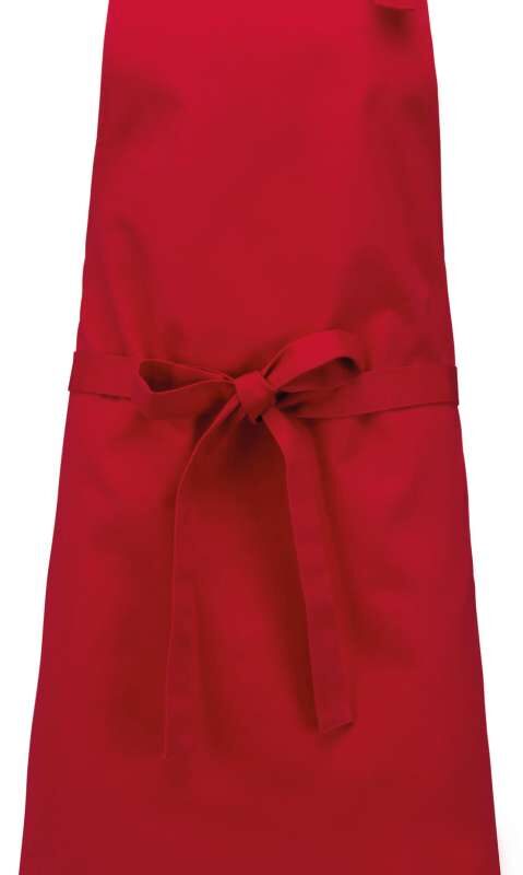 Kariban COTTON APRON WITHOUT POCKET - Κόκκινο