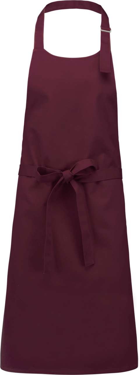 Kariban COTTON APRON WITHOUT POCKET - Κρασί