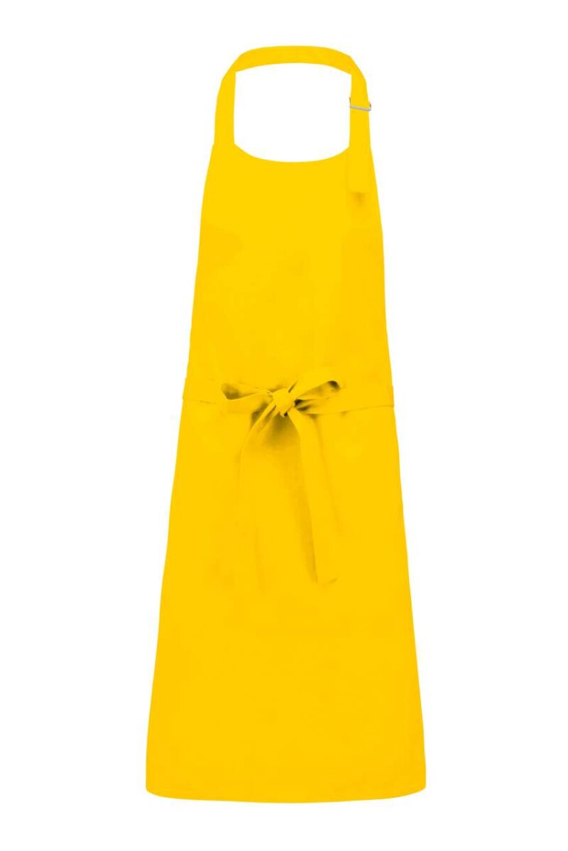 ka895-yellow-a1 Kariban COTTON APRON WITHOUT POCKET - Κίτρινο