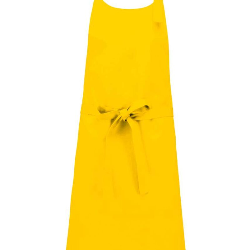 Kariban COTTON APRON WITHOUT POCKET - Κίτρινο