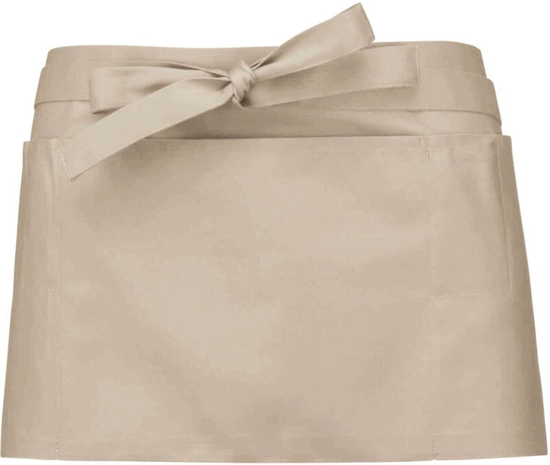 ka896-beige-a1 Kariban POLYCOTTON SHORT APRON - μπεζ