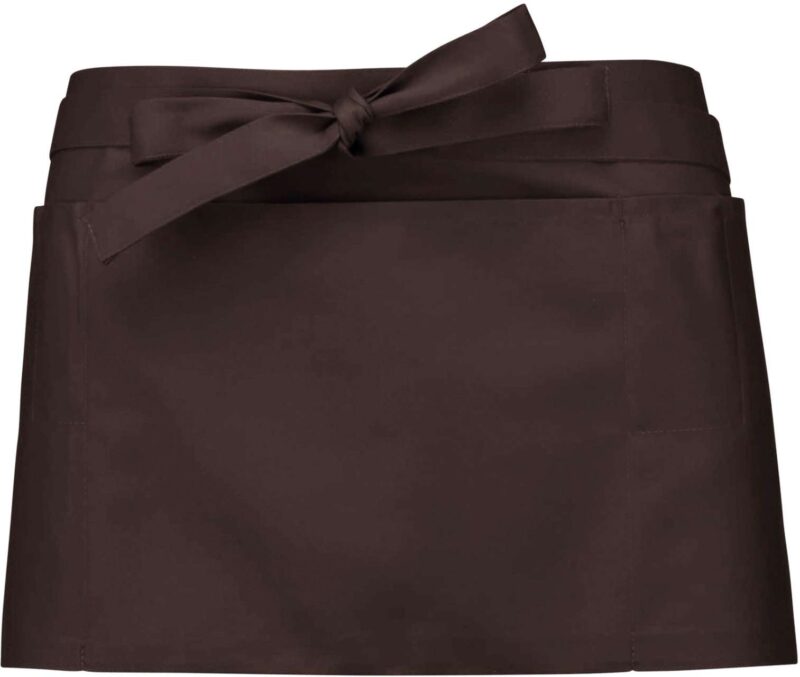 Kariban POLYCOTTON SHORT APRON - Σοκολατί
