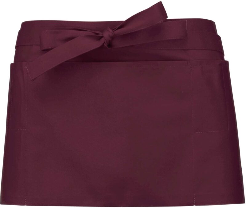 Kariban POLYCOTTON SHORT APRON - Κρασί