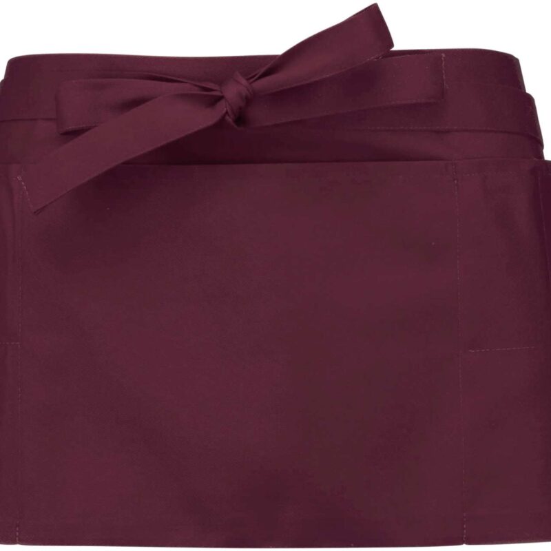Kariban POLYCOTTON SHORT APRON - Κρασί