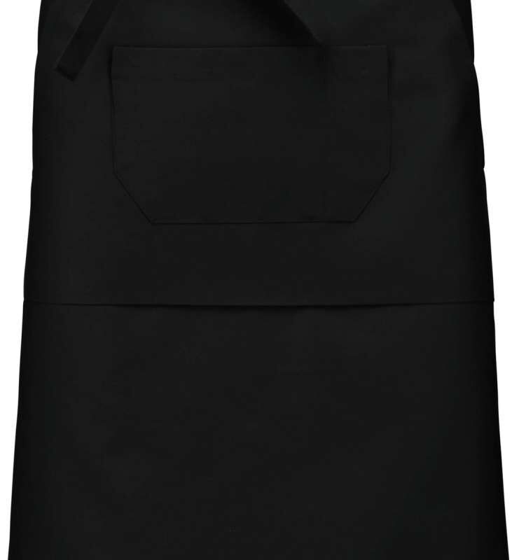 ka897-black-a1 Kariban POLYCOTTON LONG APRON - Μαύρο