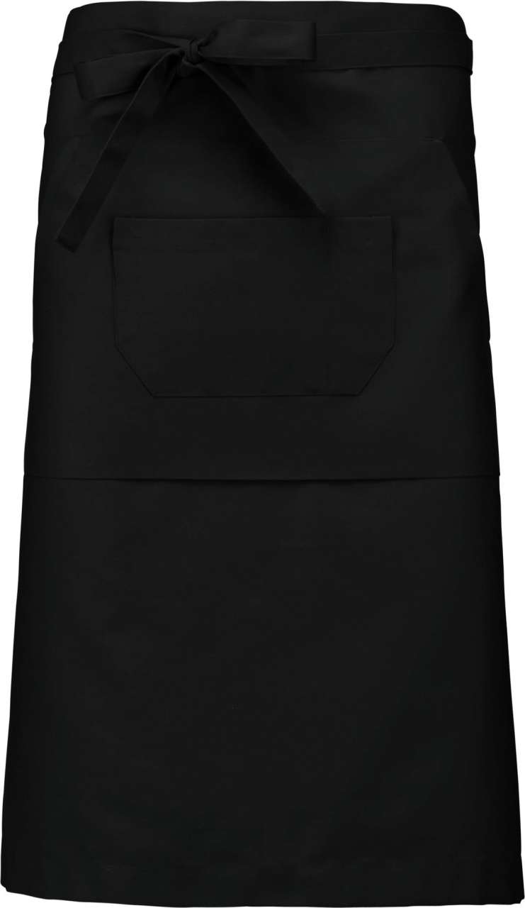 Kariban POLYCOTTON LONG APRON - Μαύρο