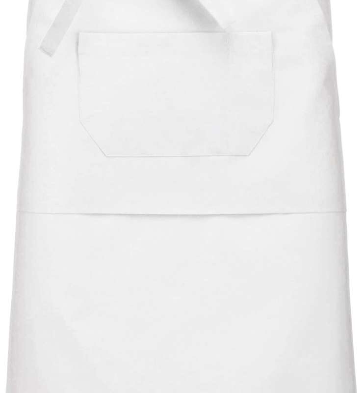 ka897-white-a1 Kariban POLYCOTTON LONG APRON - Λευκό