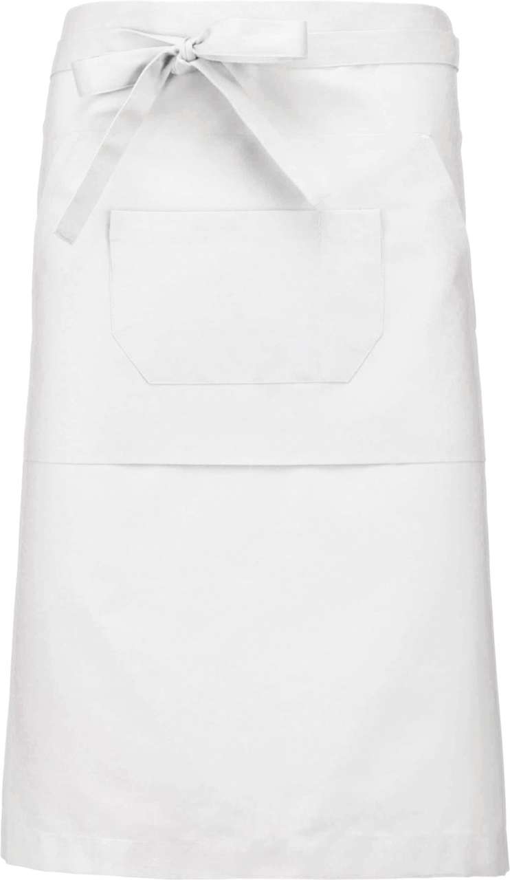 ka897-white-a1 Kariban POLYCOTTON LONG APRON - Λευκό