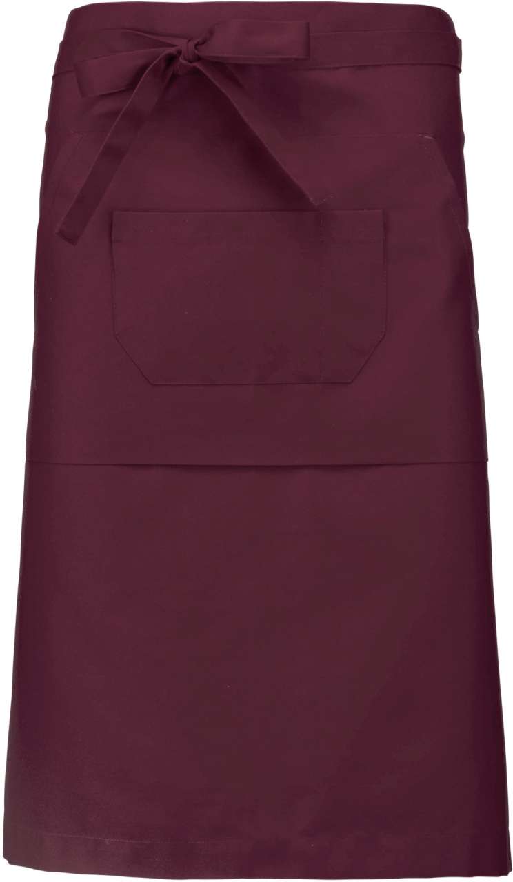 Kariban POLYCOTTON LONG APRON - Κρασί