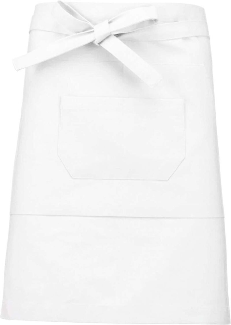 ka899-white-a1 Kariban POLYCOTTON MID-LENGTH APRON - Λευκό