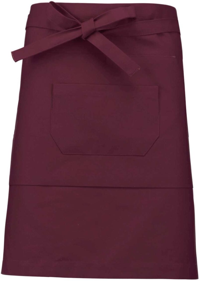 Kariban POLYCOTTON MID-LENGTH APRON - Κρασί