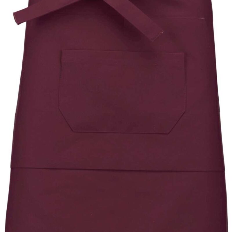 Kariban POLYCOTTON MID-LENGTH APRON - Κρασί