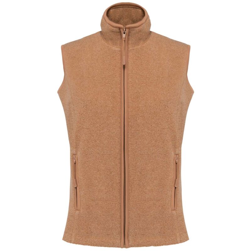ka906-camel_heather-a1 Kariban MELODIE - K-UP LADIES GILET - Camel Heather