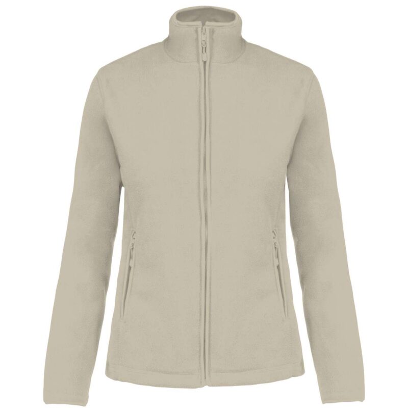 ka907-beige-a1 Kariban MAUREEN - LADIES' JACKET FULL MICROFLEECE ZIP - μπεζ