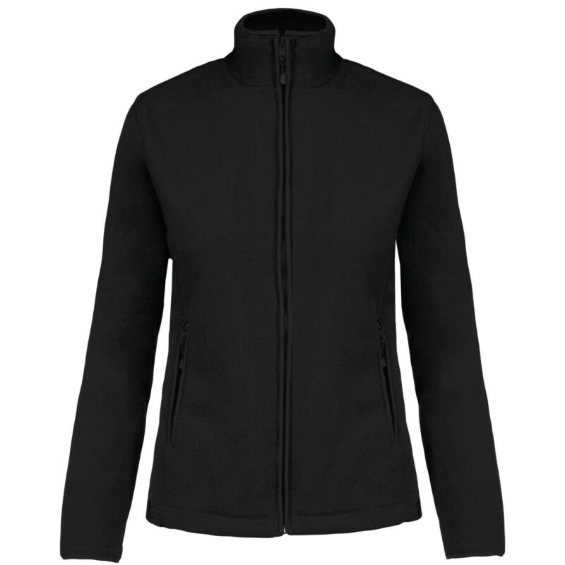 Kariban MAUREEN - LADIES' JACKET FULL MICROFLEECE ZIP - Μαύρο