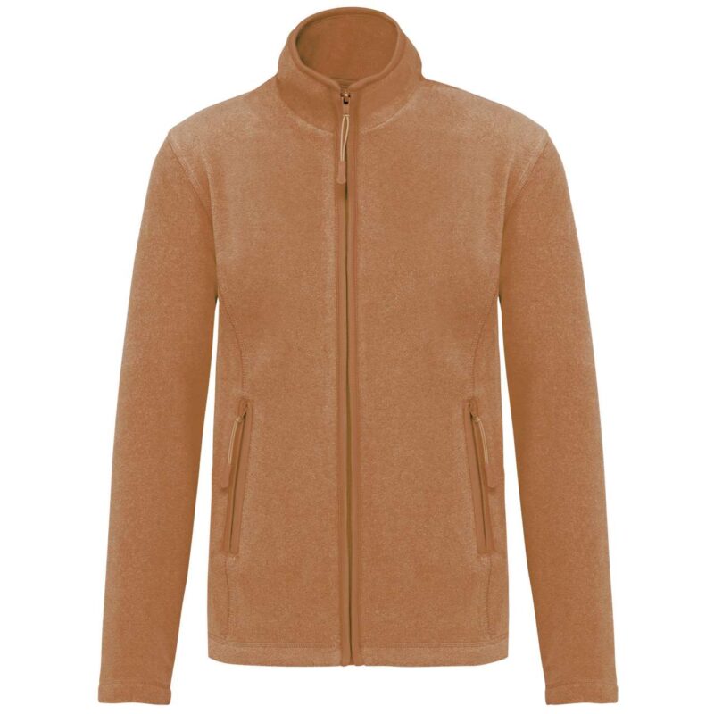 ka907-camel_heather-a1 Kariban MAUREEN - LADIES' JACKET FULL MICROFLEECE ZIP - Camel Heather