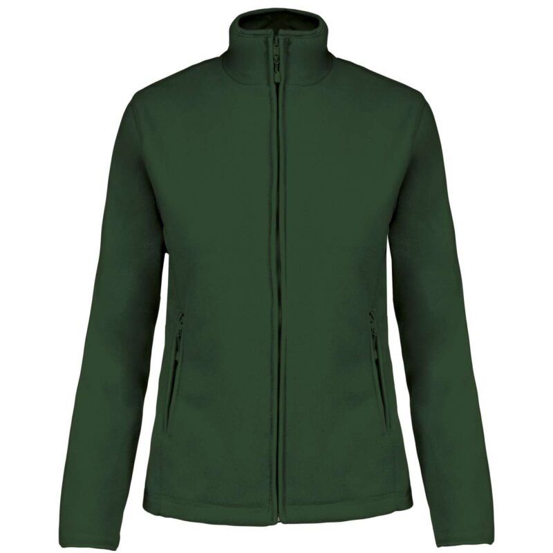 Kariban MAUREEN - LADIES' JACKET FULL MICROFLEECE ZIP - Πράσινο του δάσους