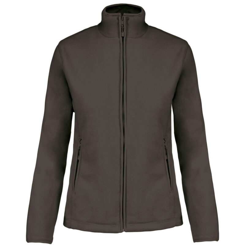 Kariban MAUREEN - LADIES' JACKET FULL MICROFLEECE ZIP - Πράσινο ελιάς