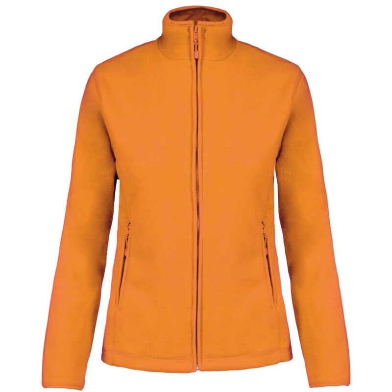Kariban MAUREEN - LADIES' JACKET FULL MICROFLEECE ZIP - πορτοκαλί
