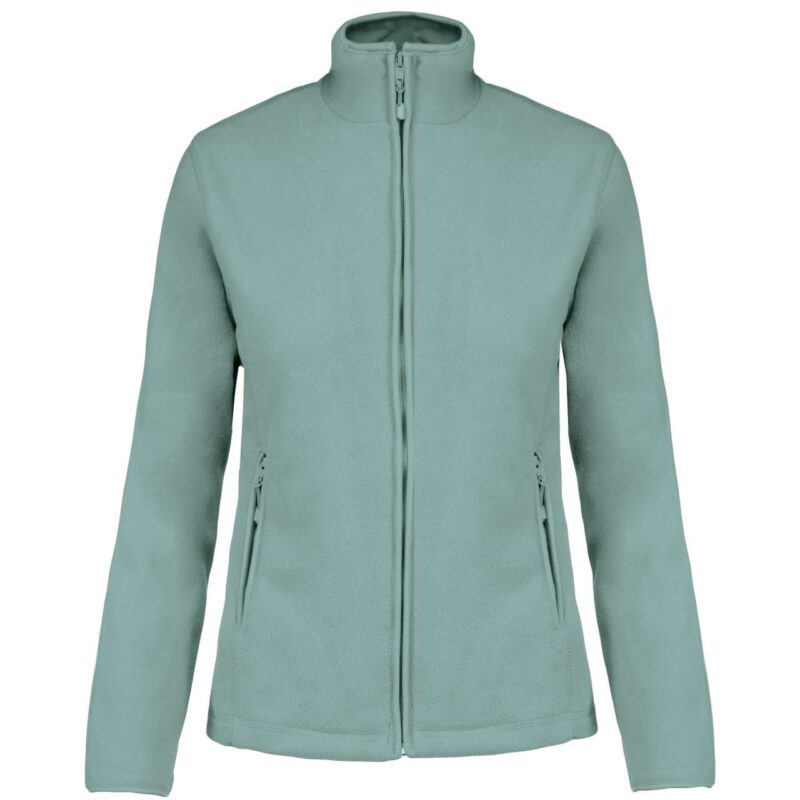 Kariban MAUREEN - LADIES' JACKET FULL MICROFLEECE ZIP - πράσινο φασκόμηλου