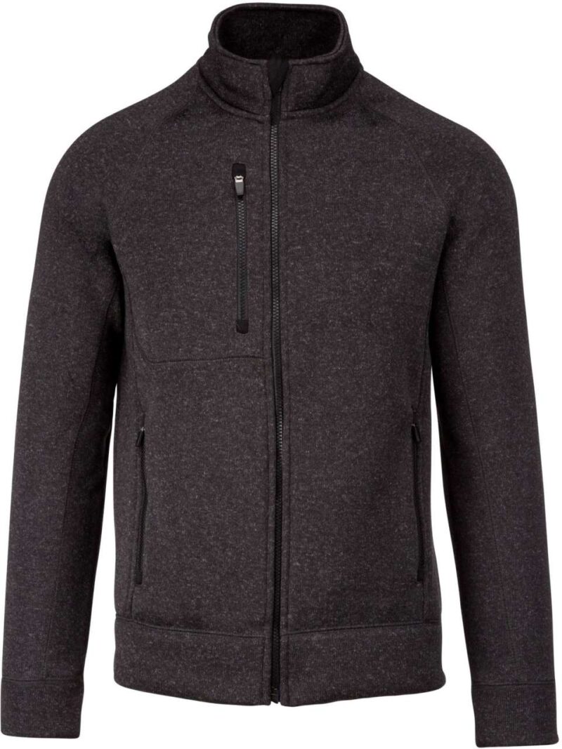 Kariban MEN'S HEATHER JACKET FULL ZIP - Dark Grey Melange