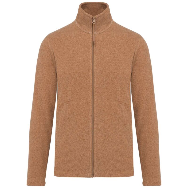 ka911-camel_heather-a1 Kariban FALCO - FULL ZIP MICROFLEECE JACKET - Camel Heather
