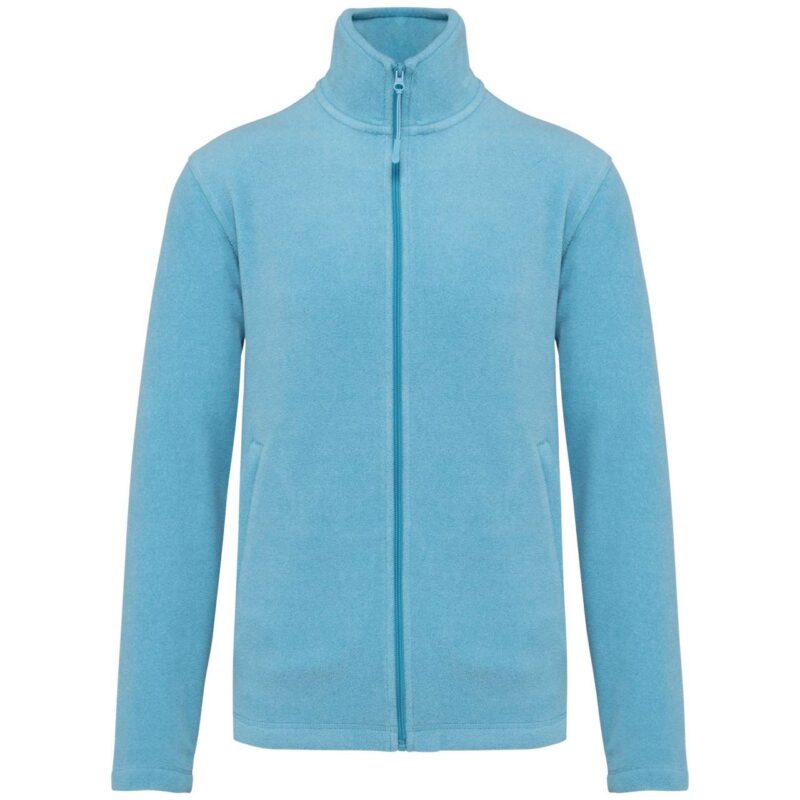 ka911-cloudy_blue_heather-a1 Kariban FALCO - FULL ZIP MICROFLEECE JACKET - Cloudy Blue Heather