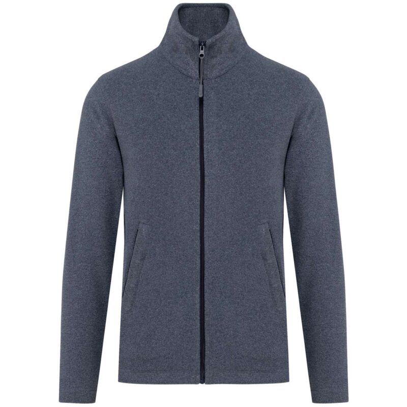 ka911-french_navy_heather-a1 Kariban FALCO - FULL ZIP MICROFLEECE JACKET - Γαλλικό Ναυτικό Μελανζέ